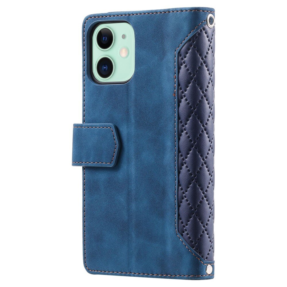 Plånboksväska iPhone 11 Quilted Blå