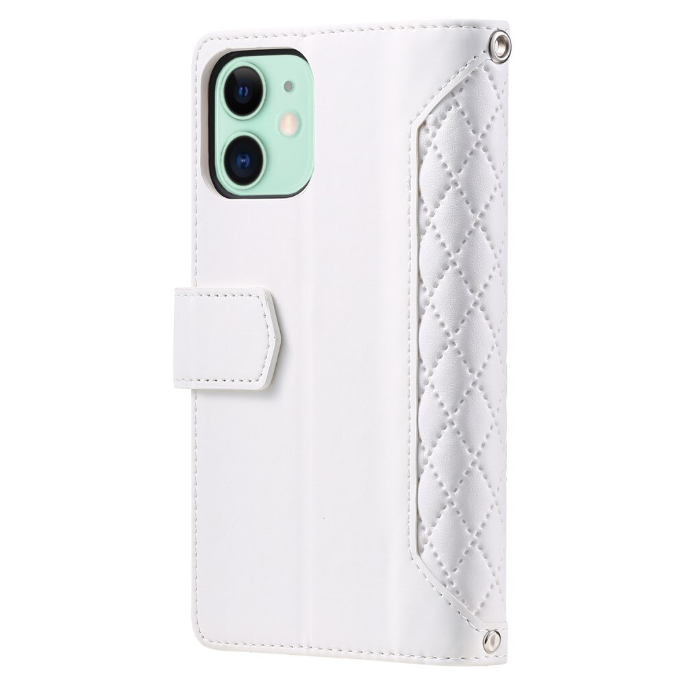 Plånboksväska iPhone 11 Quilted Vit