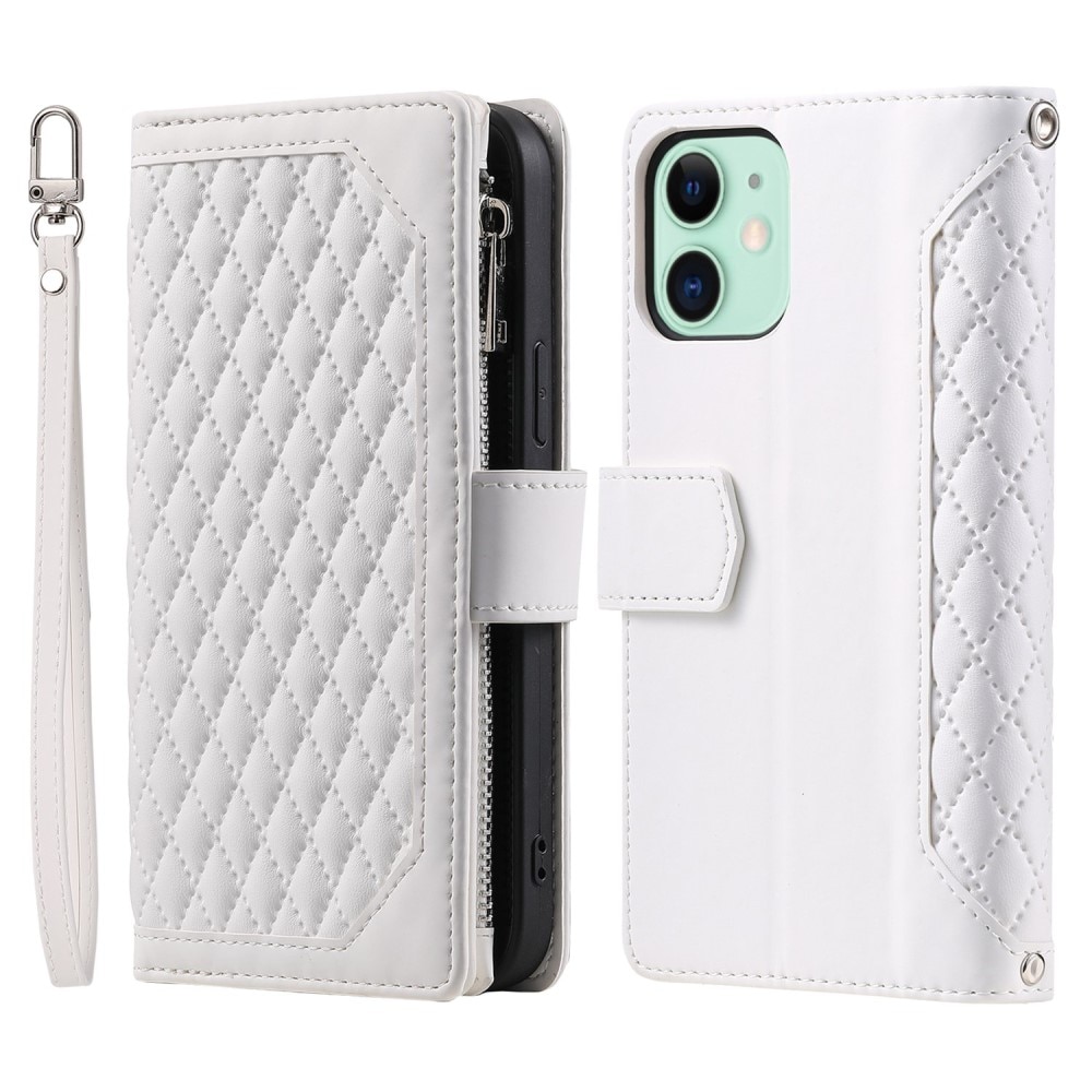 Plånboksväska iPhone 11 Quilted Vit