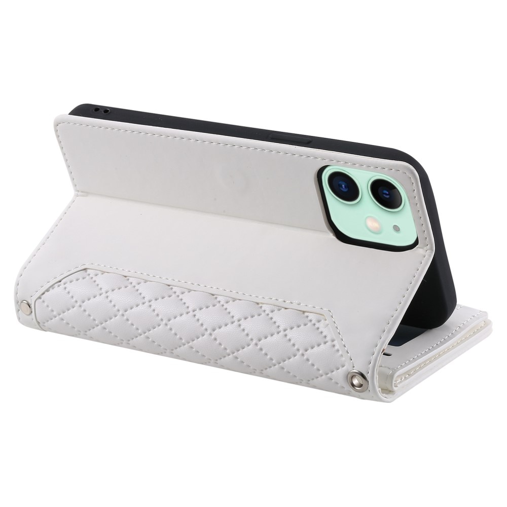 Plånboksväska iPhone 11 Quilted Vit