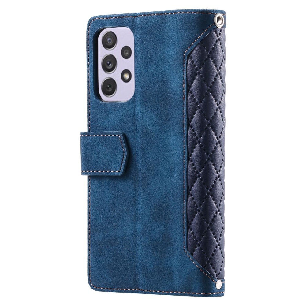 Plånboksväska Samsung Galaxy A52 5G Quilted Blå
