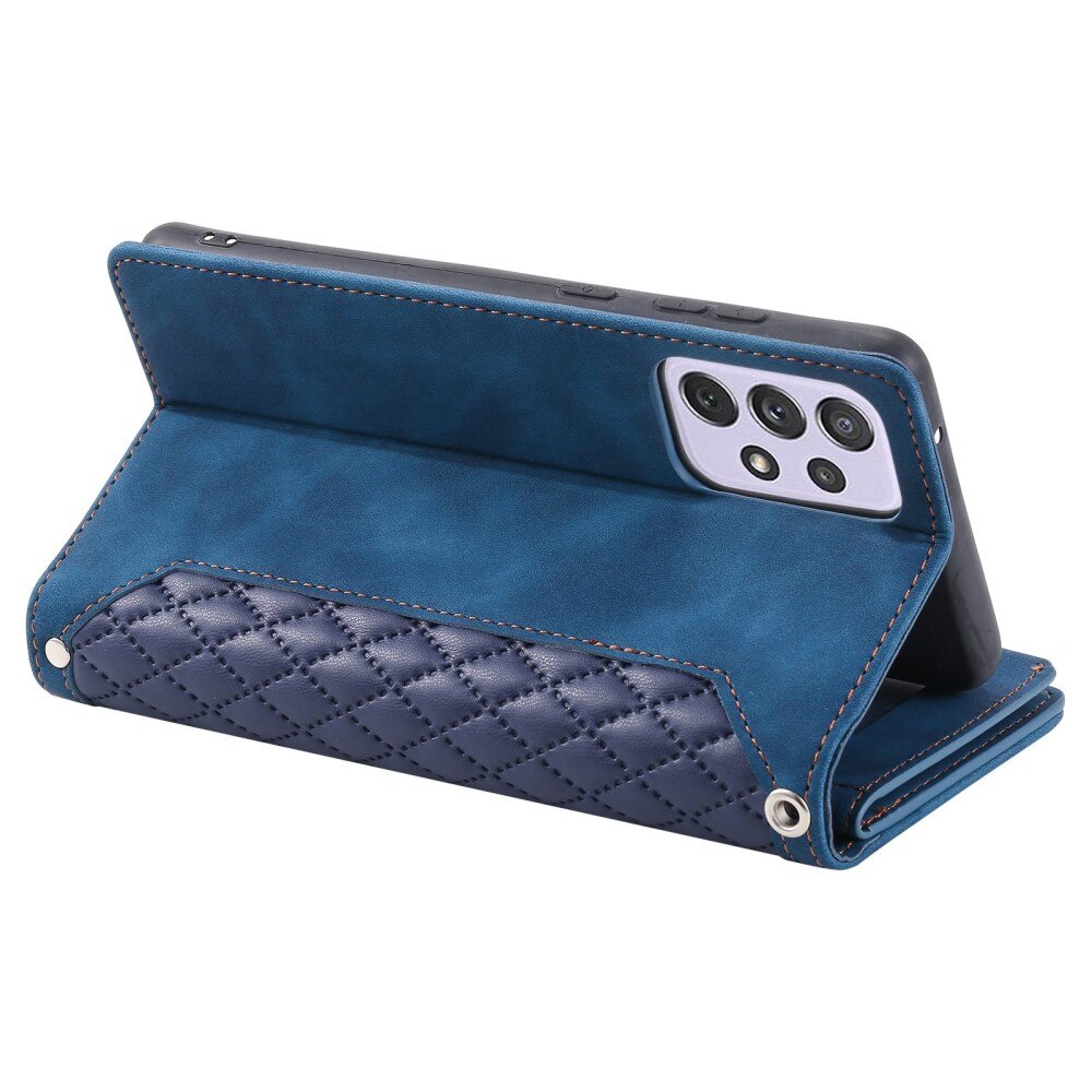 Plånboksväska Samsung Galaxy A52 5G Quilted Blå