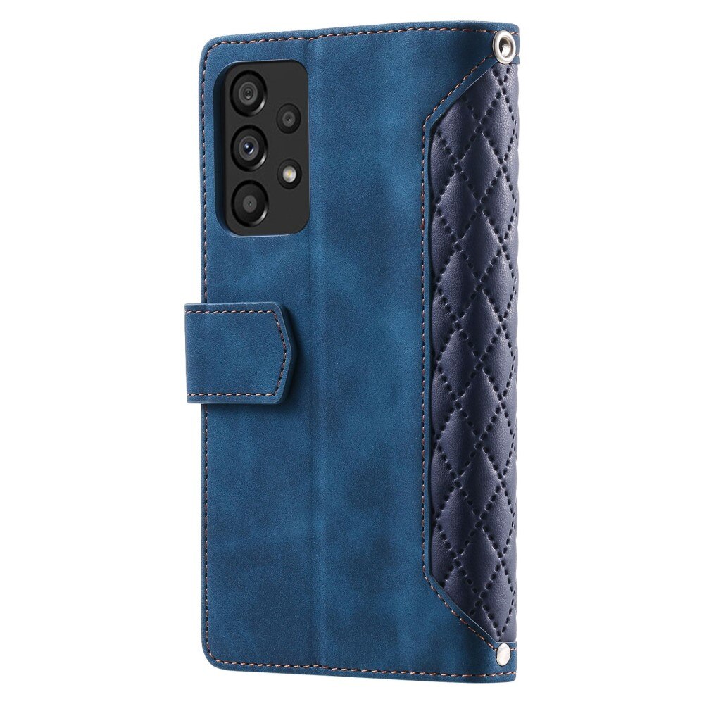 Plånboksväska Samsung Galaxy A53 Quilted blå