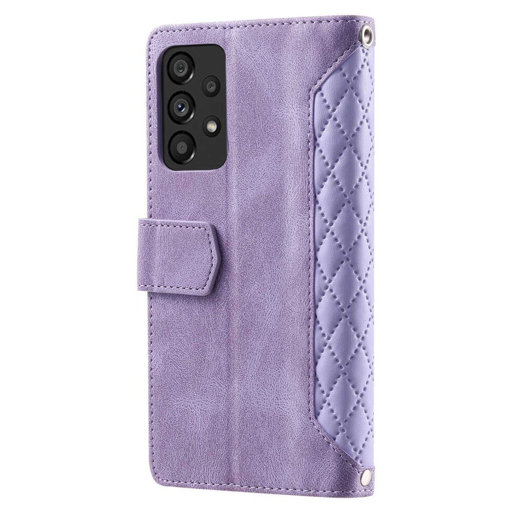 Plånboksväska Samsung Galaxy A53 Quilted lila