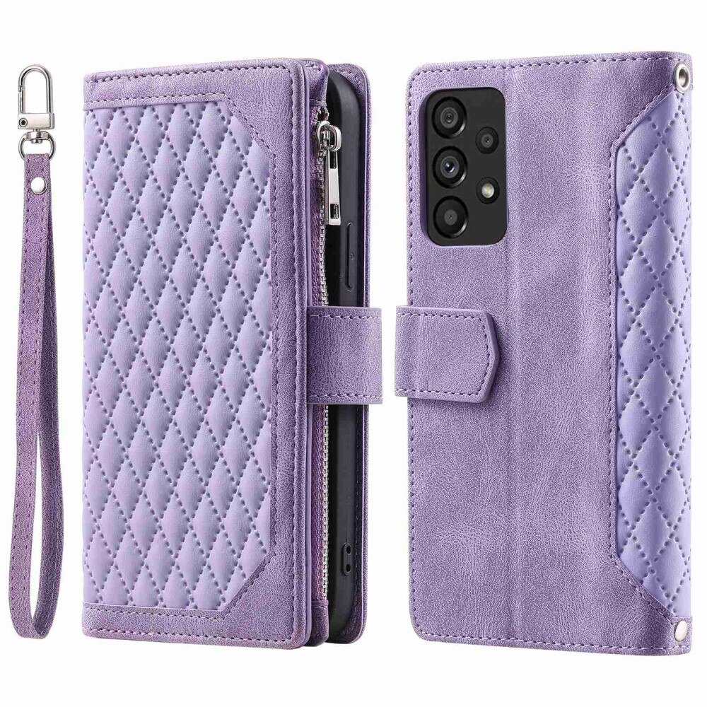 Plånboksväska Samsung Galaxy A53 Quilted lila