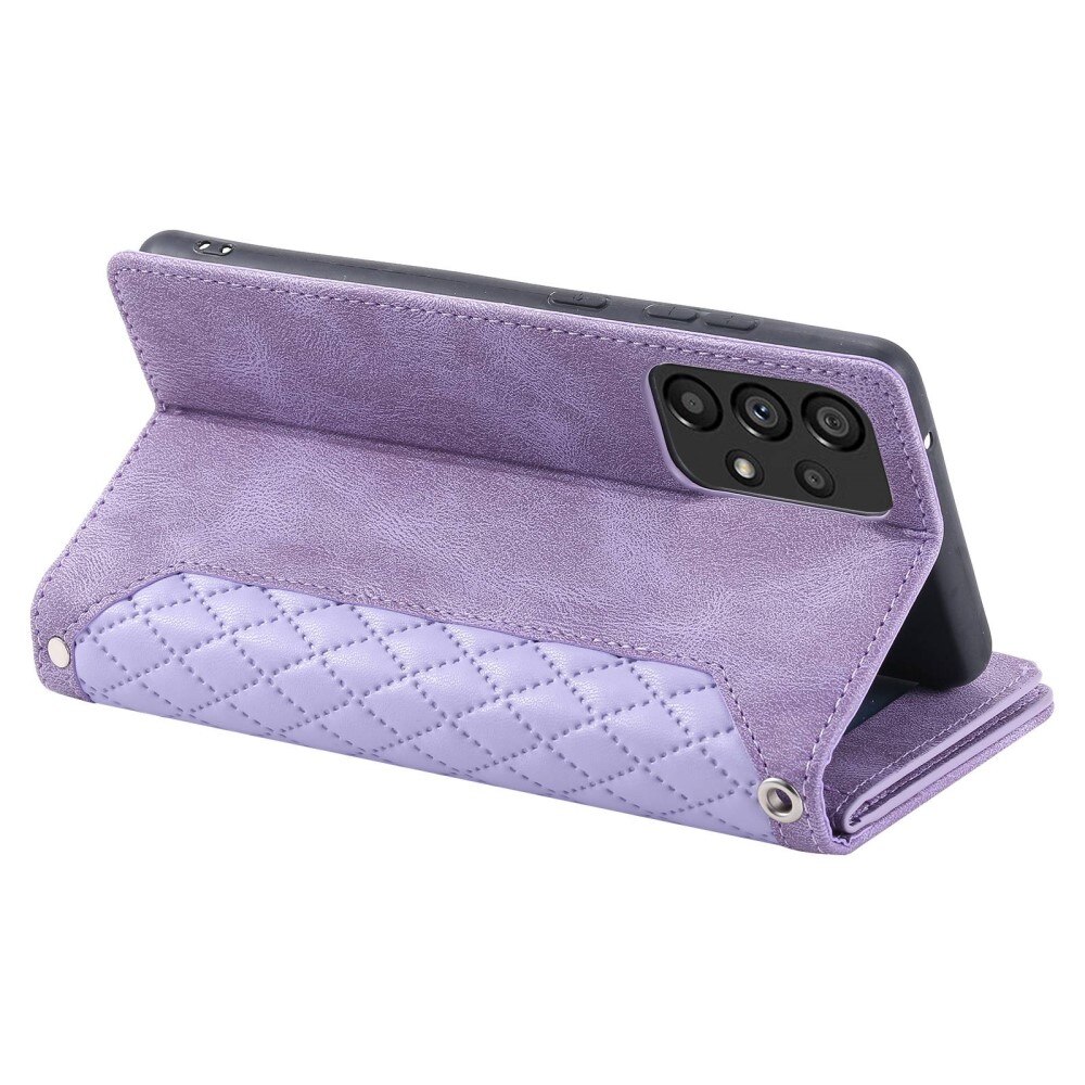 Plånboksväska Samsung Galaxy A53 Quilted lila