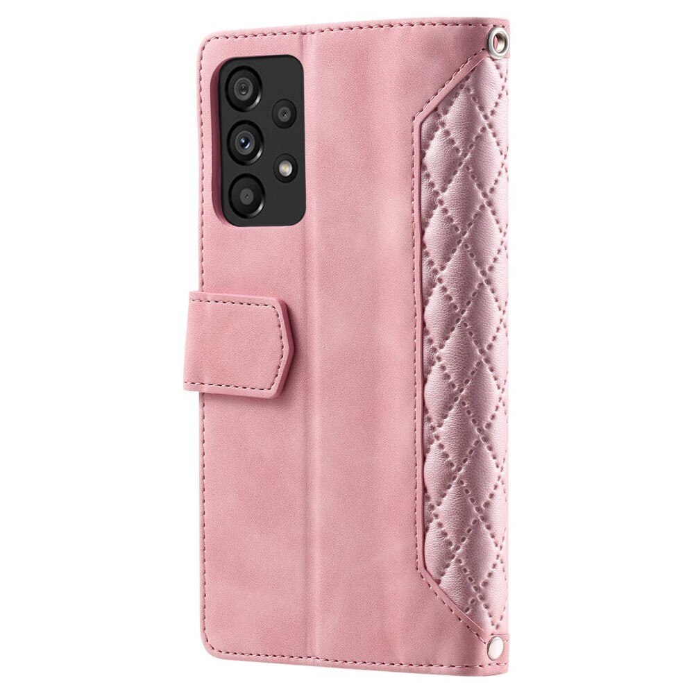 Plånboksväska Samsung Galaxy A53 Quilted Rosa