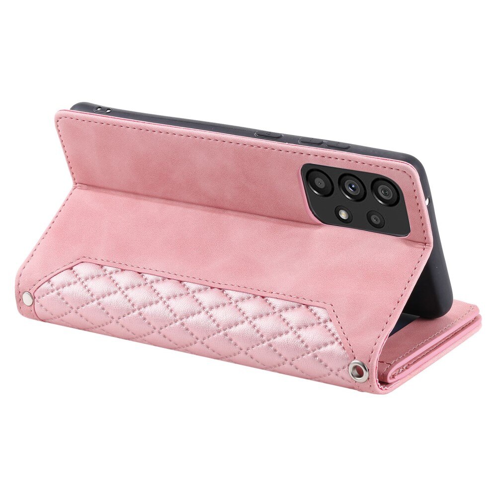 Plånboksväska Samsung Galaxy A53 Quilted rosa