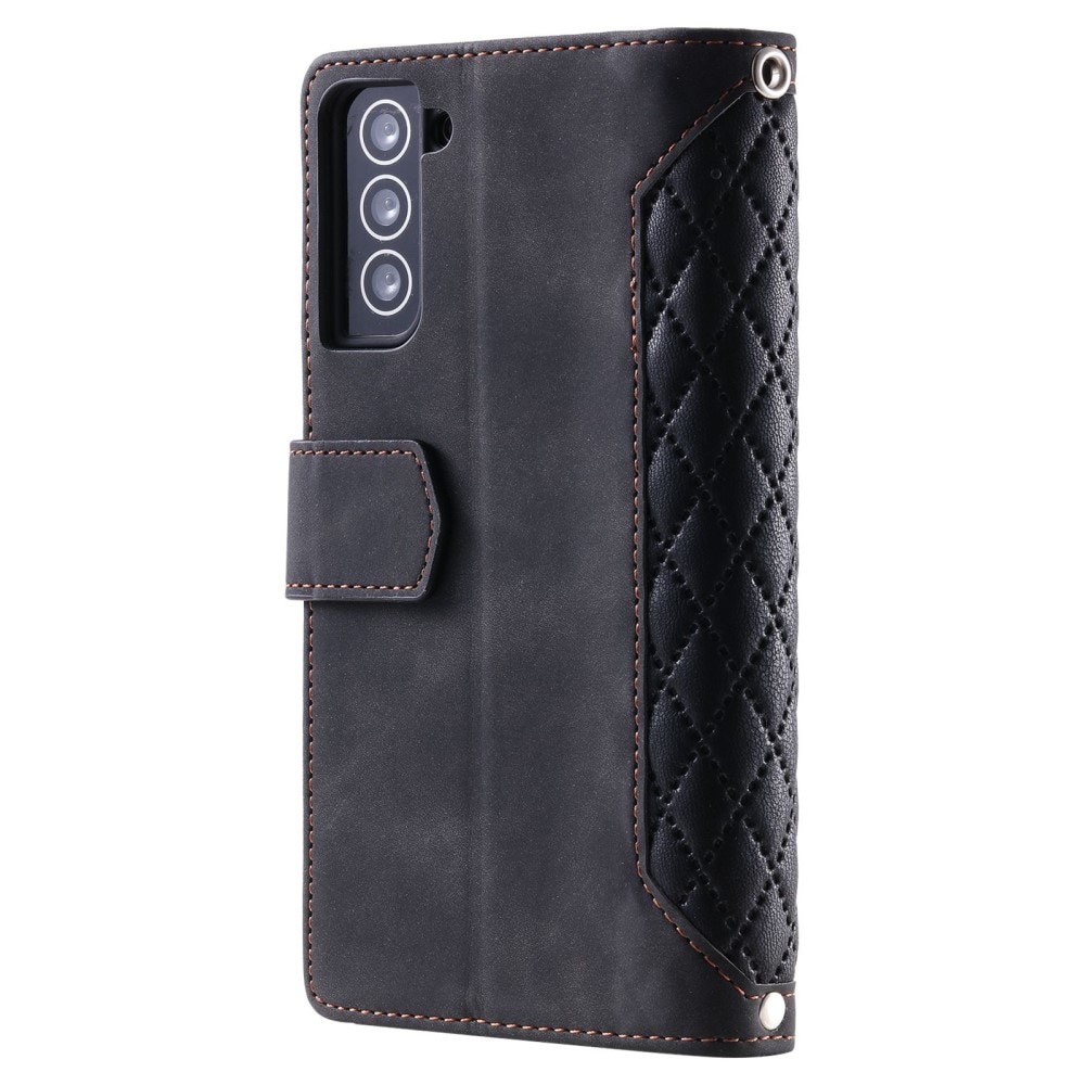 Plånboksväska Samsung Galaxy S22 Quilted Svart