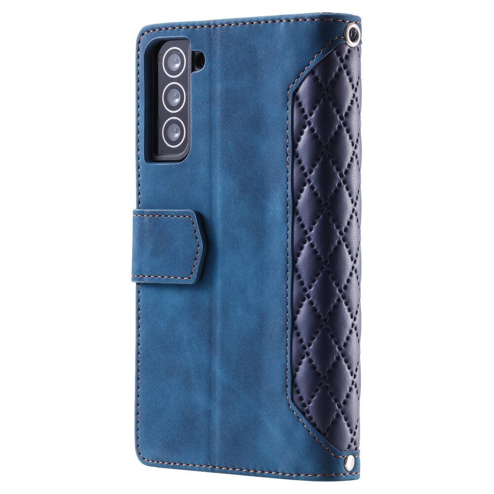 Plånboksväska Samsung Galaxy S22 Quilted Blå