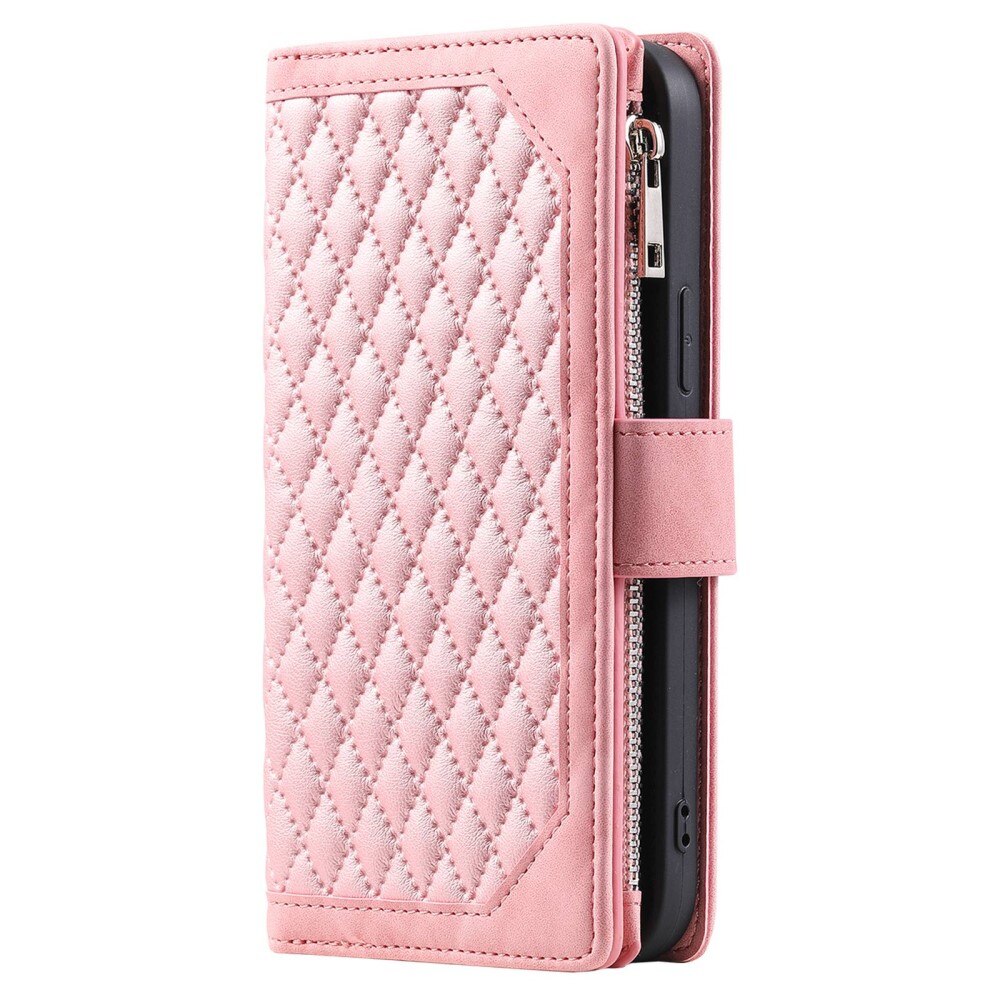 Plånboksväska Samsung Galaxy S22 Quilted Rosa