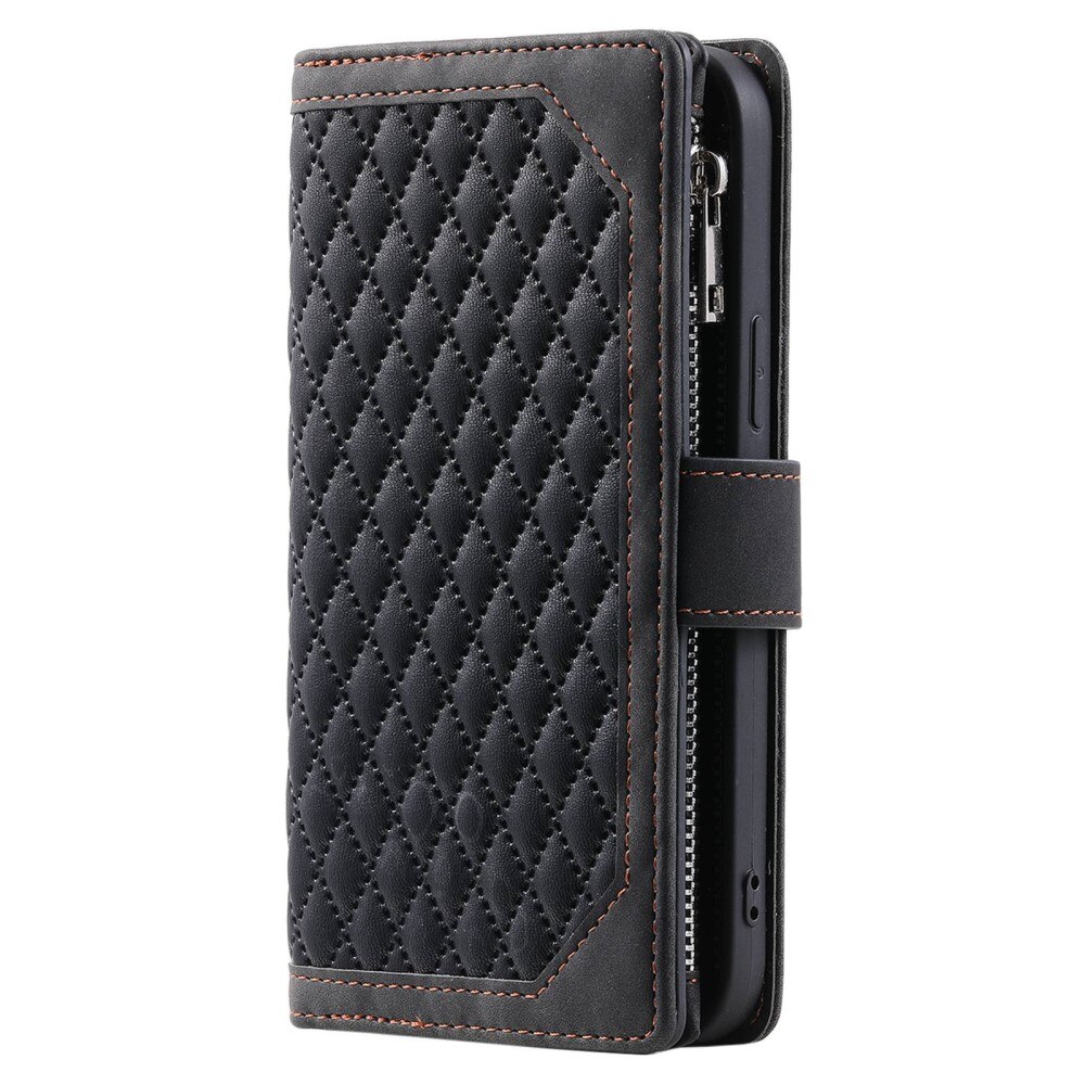 Plånboksväska Samsung Galaxy S22 Ultra Quilted Svart