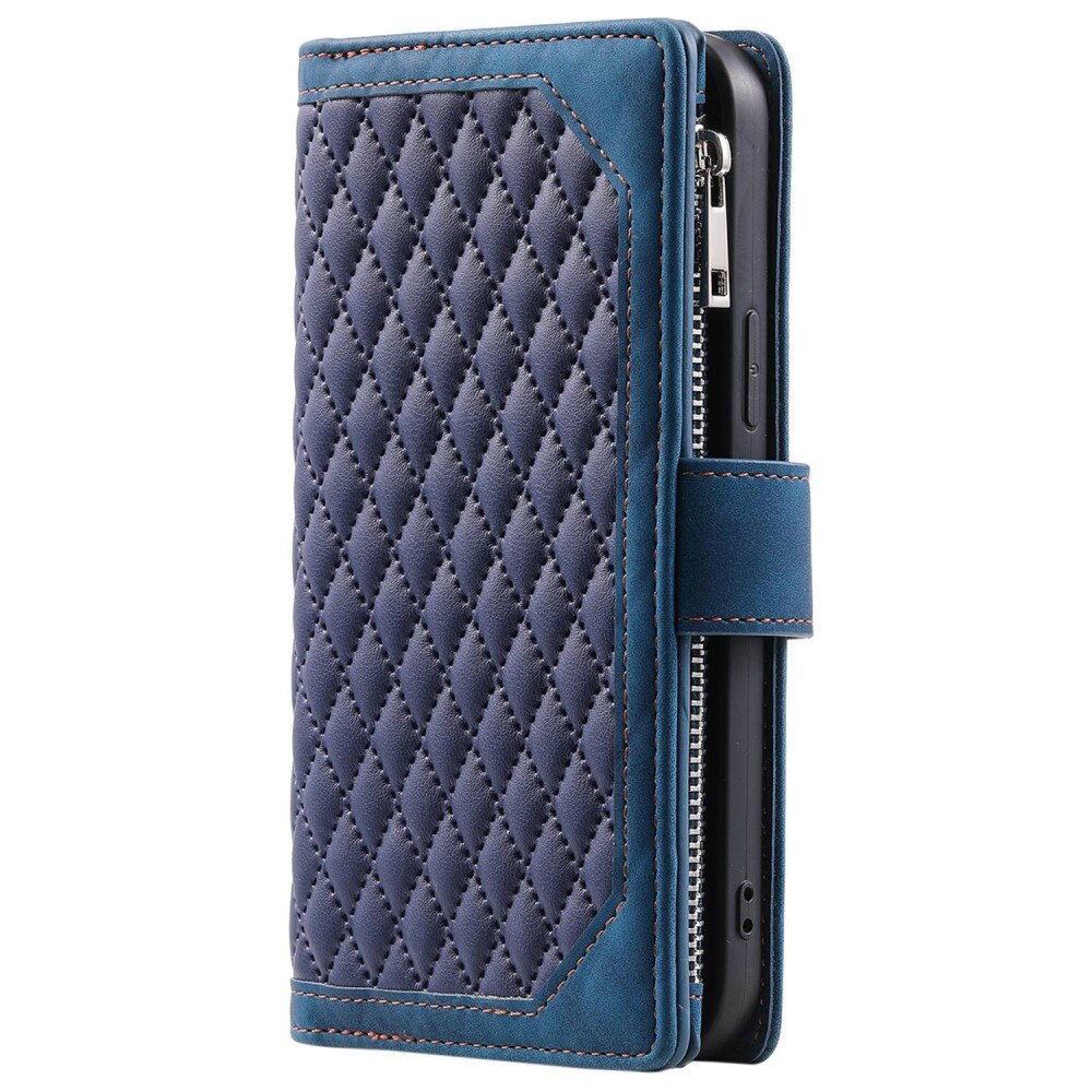 Plånboksväska iPhone X/XS Quilted Blå