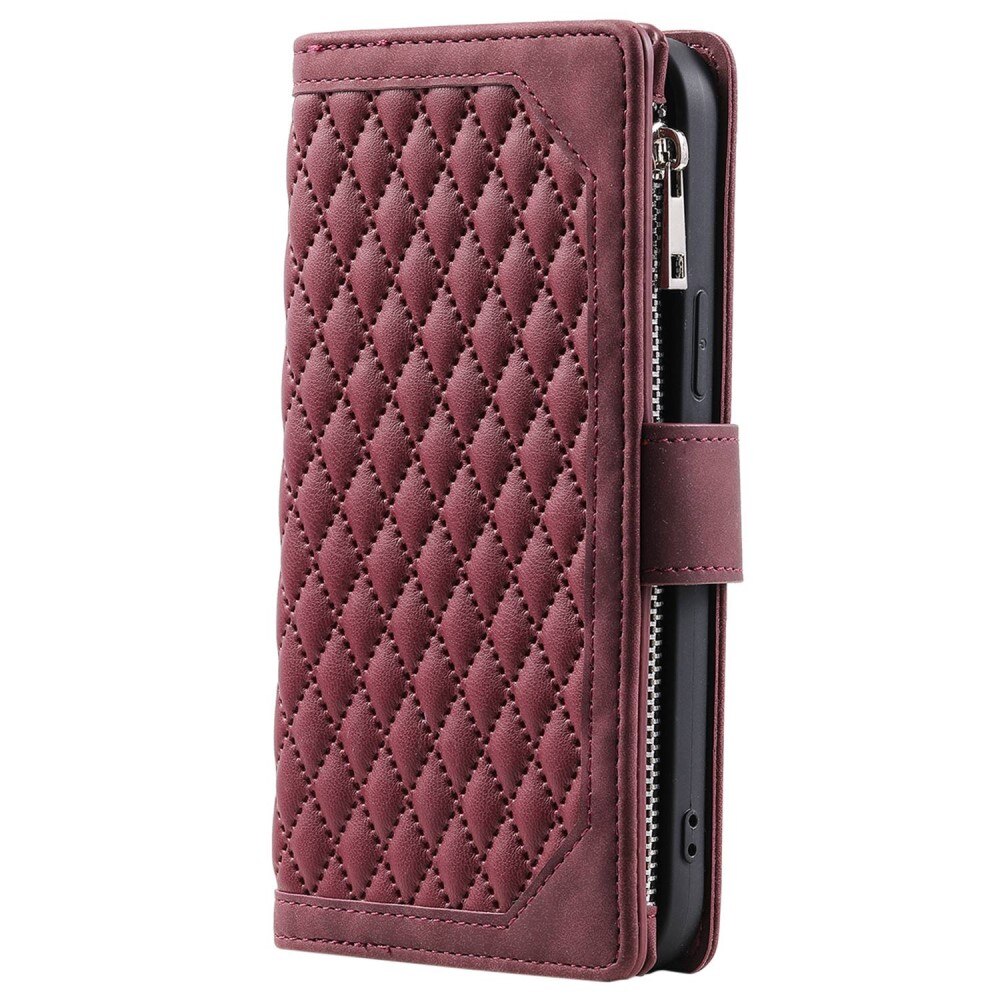 Plånboksväska iPhone X/XS Quilted Röd