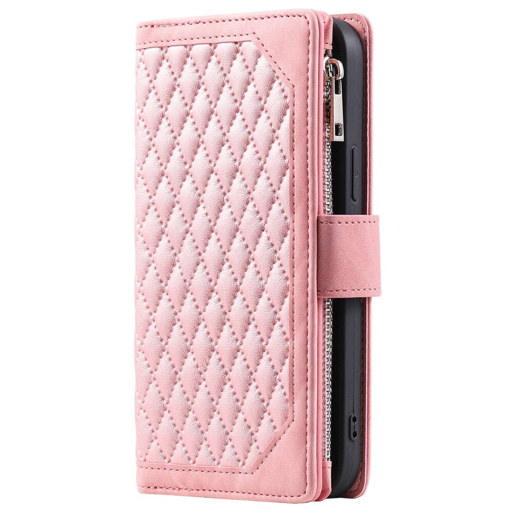 Plånboksväska iPhone X/XS Quilted Rosa