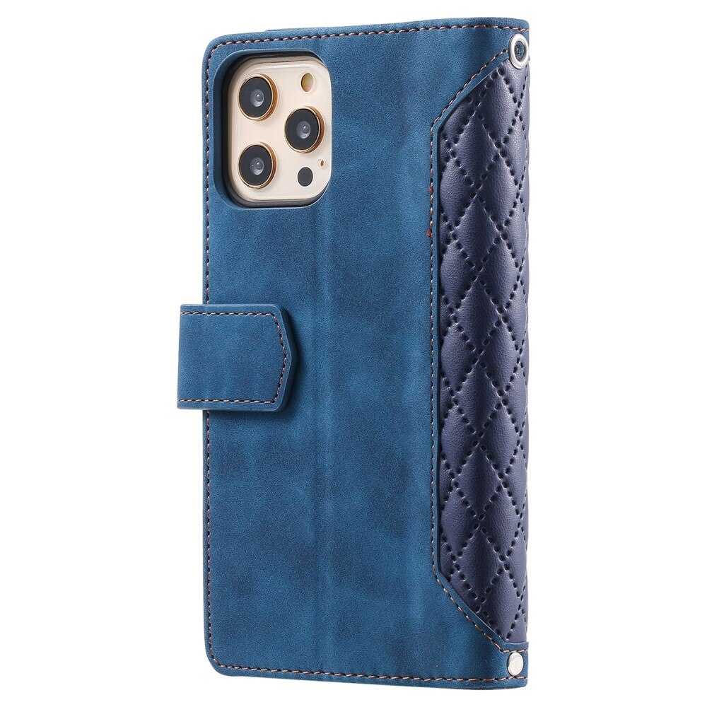Plånboksväska iPhone 11 Pro Quilted Blå