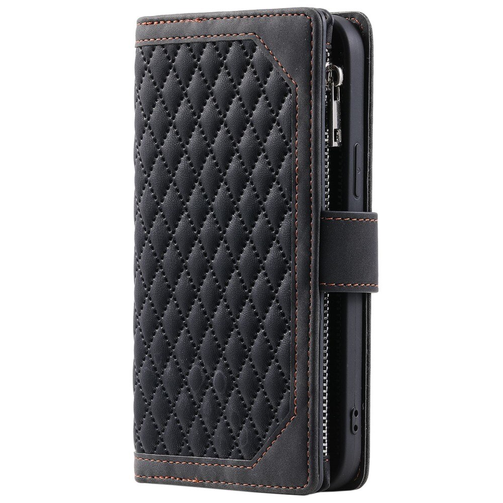 Plånboksväska Apple iPhone 14 Plus Quilted Svart