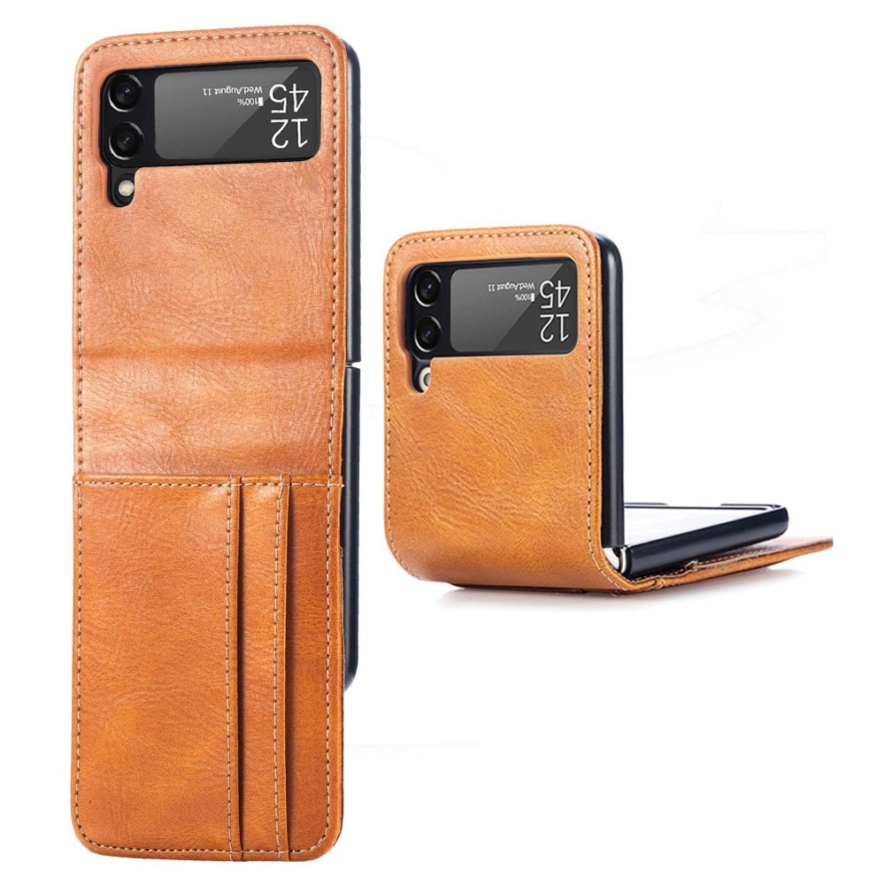 Mobilfodral Samsung Galaxy Z Flip 4 cognac