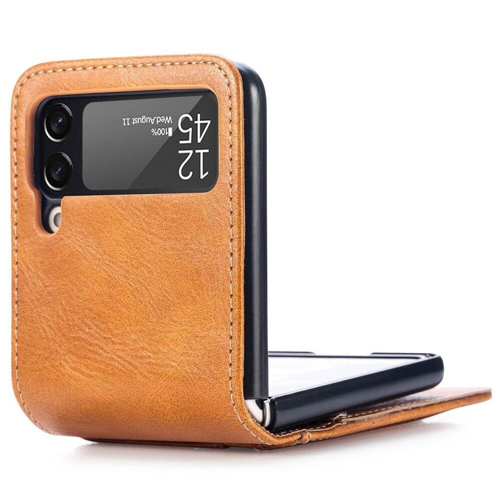 Mobilfodral Samsung Galaxy Z Flip 4 cognac