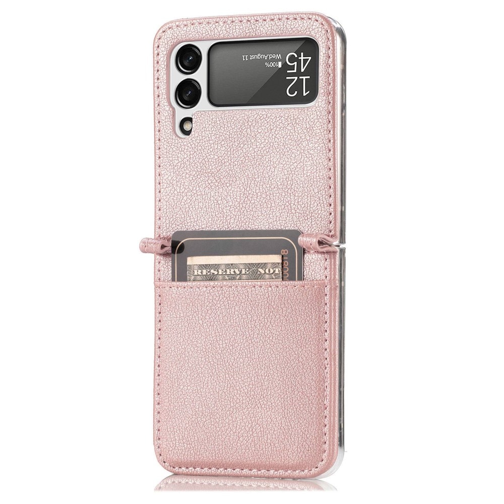 Slim Card Wallet Samsung Galaxy Z Flip 4 rosa