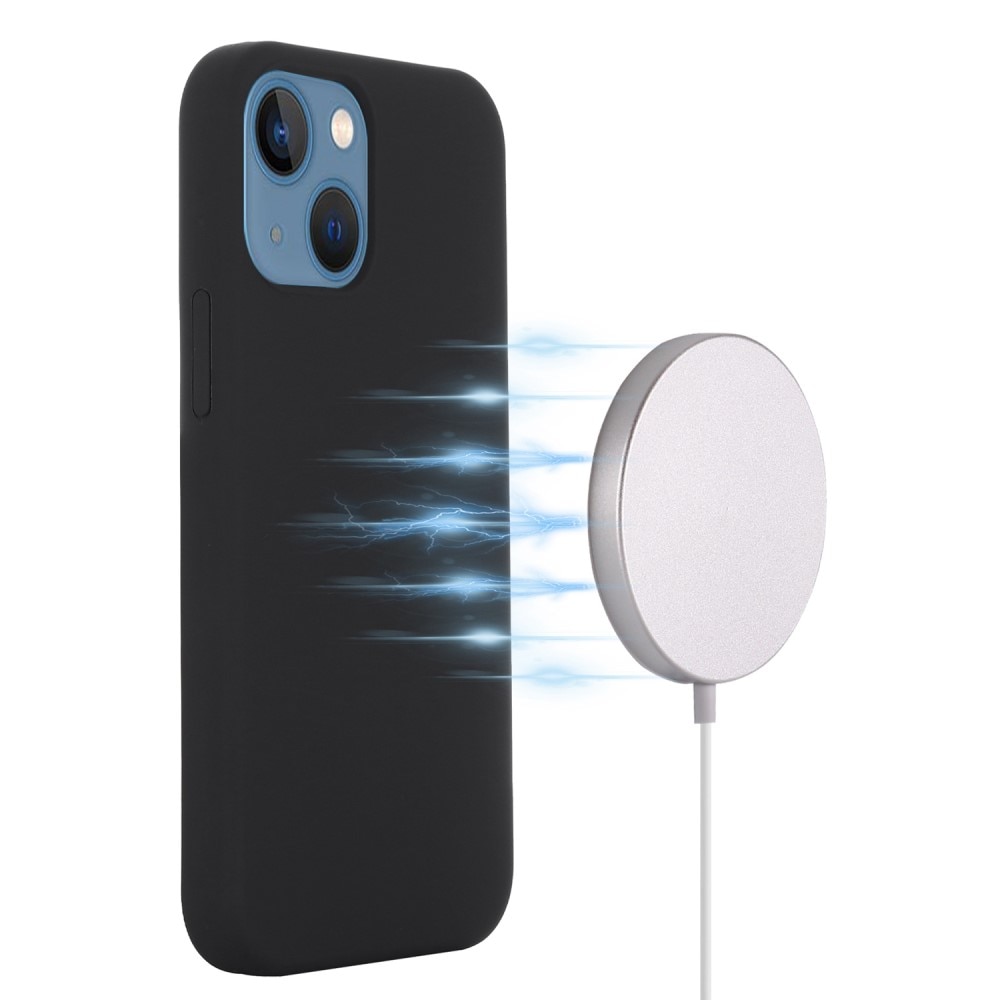 Silicone Magnetic Case iPhone 14 Plus Black