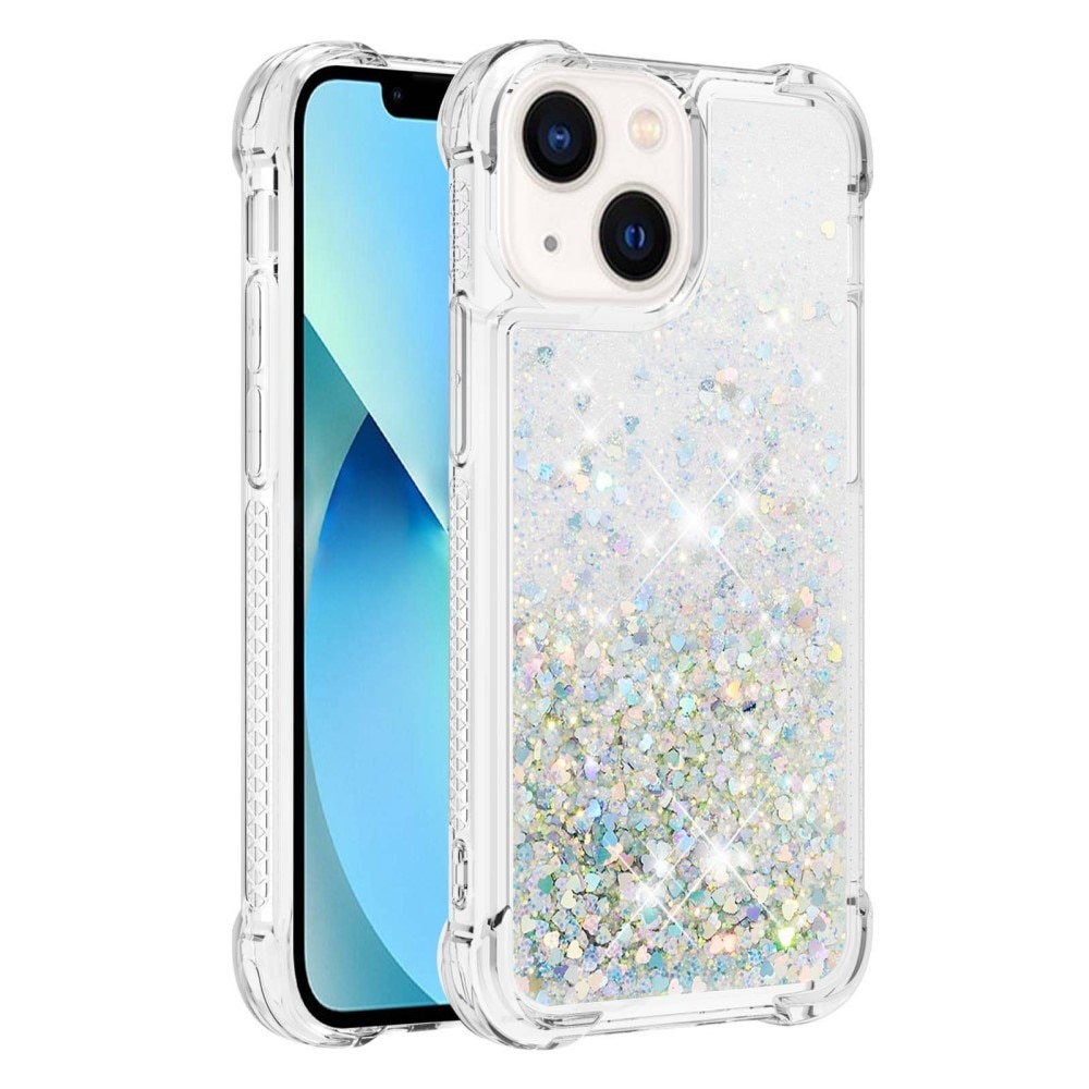 Glitter Powder TPU Case iPhone 14 silver
