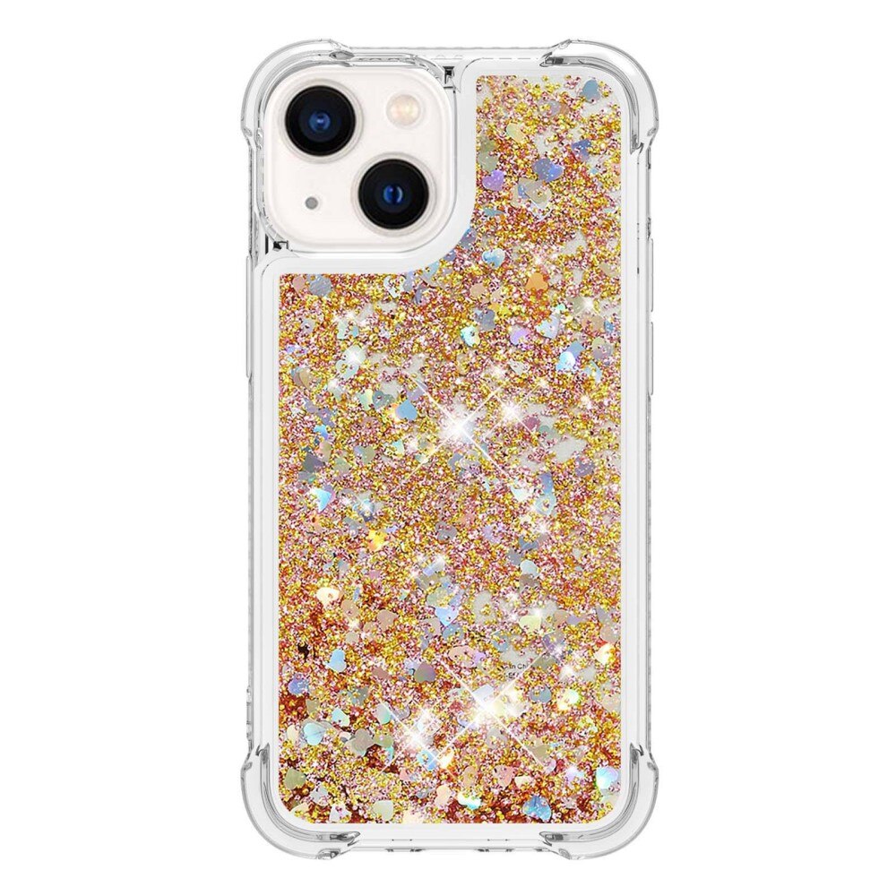 Glitter Powder TPU Case iPhone 14 guld