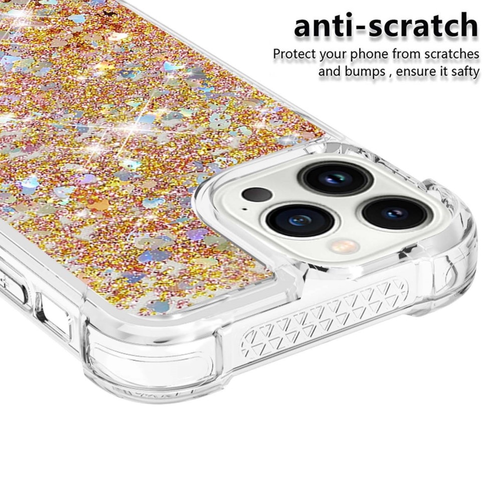 Glitter Powder TPU Case iPhone 14 Pro guld