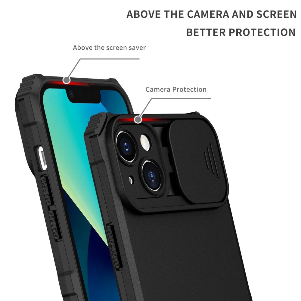 Apple iPhone 14 Plus Kickstand Skal Kameraskydd Svart