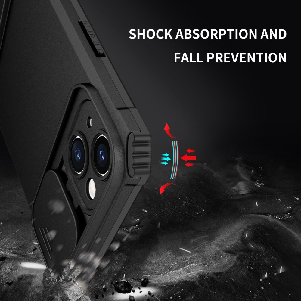 Apple iPhone 14 Plus Kickstand Skal Kameraskydd Svart