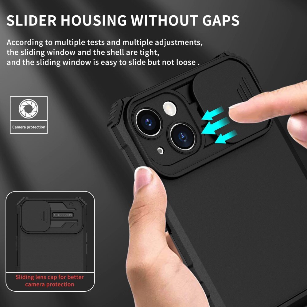 Apple iPhone 14 Plus Kickstand Skal Kameraskydd Svart