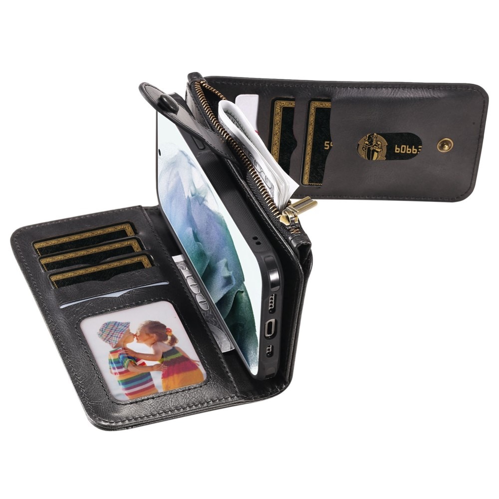 Magnet Leather Multi-Wallet Samsung Galaxy S22 Ultra svart