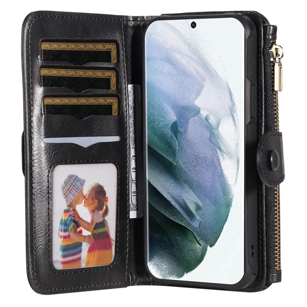 Magnet Leather Multi-Wallet Samsung Galaxy S22 Ultra svart