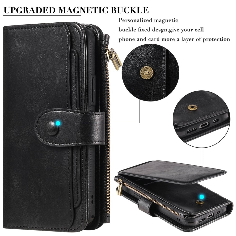 Magnet Leather Multi-Wallet Samsung Galaxy S22 Ultra svart