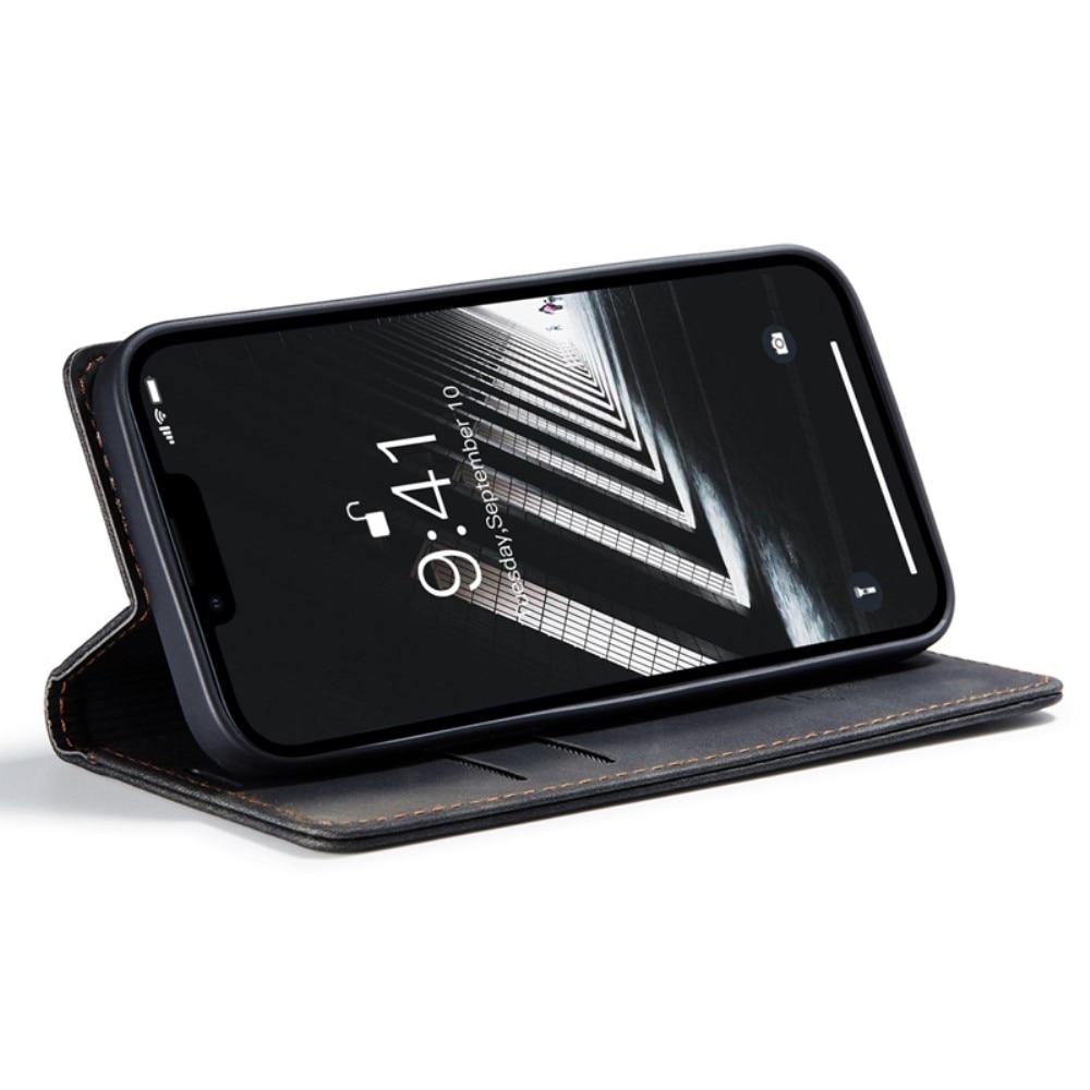 Slim Plånboksfodral iPhone 14 Plus svart