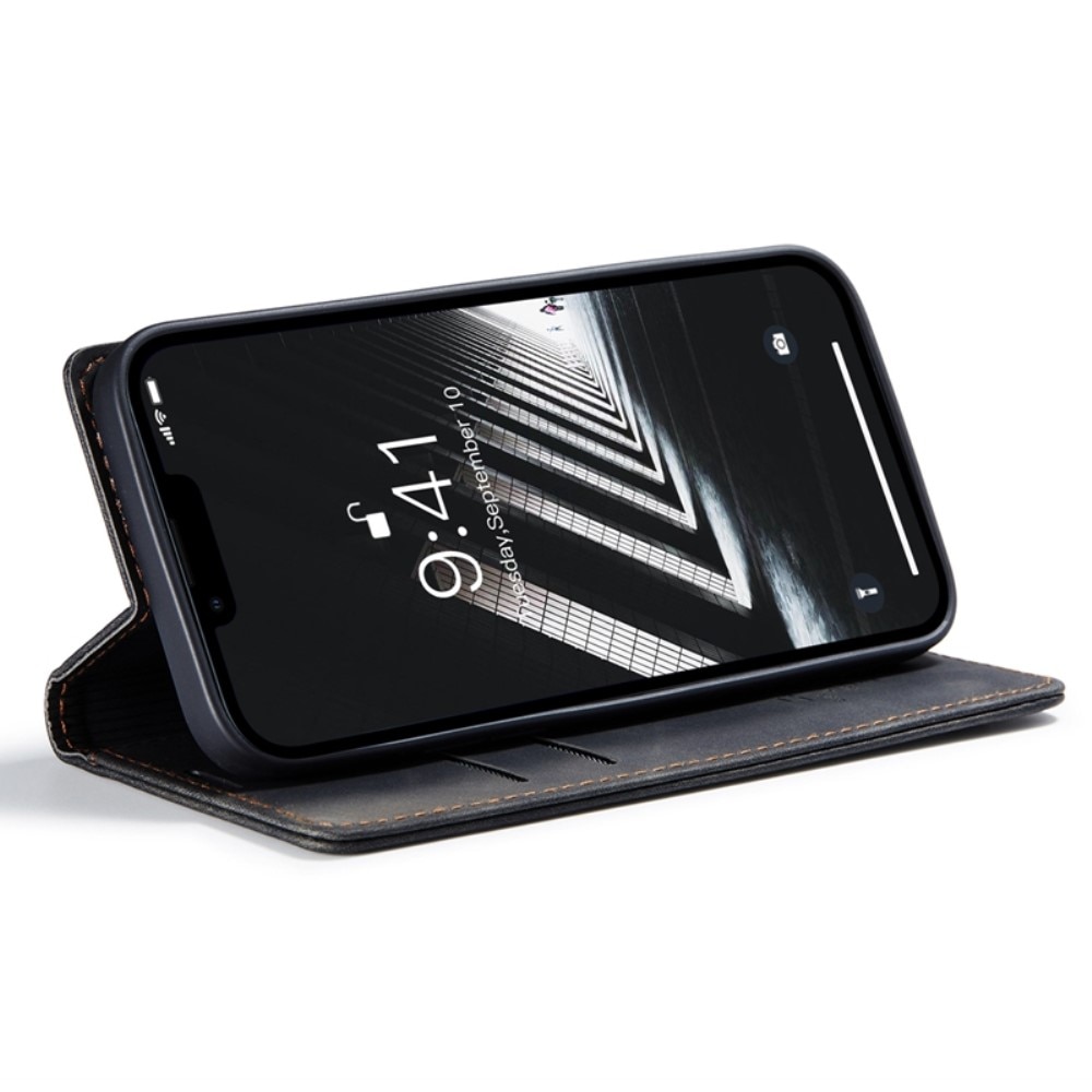 Slim Plånboksfodral iPhone 14 Plus Svart