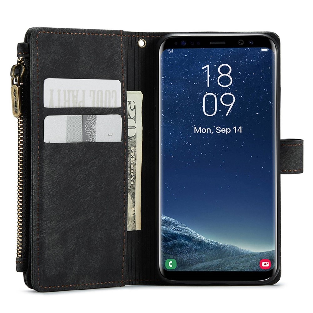 Zipper Plånboksfodral Samsung Galaxy S22 svart