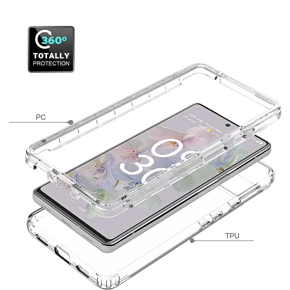 Full Cover Skal Google Pixel 6a transparent