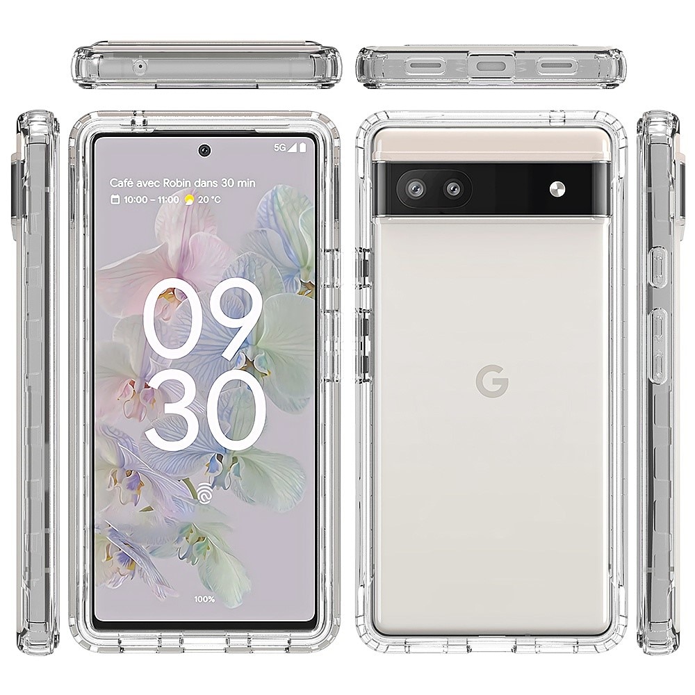 Full Cover Skal Google Pixel 6a transparent