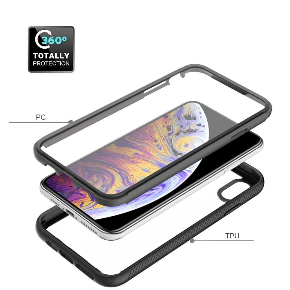Full Protection Case iPhone Xs Max Svart