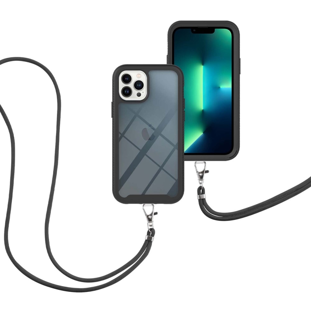 Full Cover Skal Halsband iPhone 14 Pro svart
