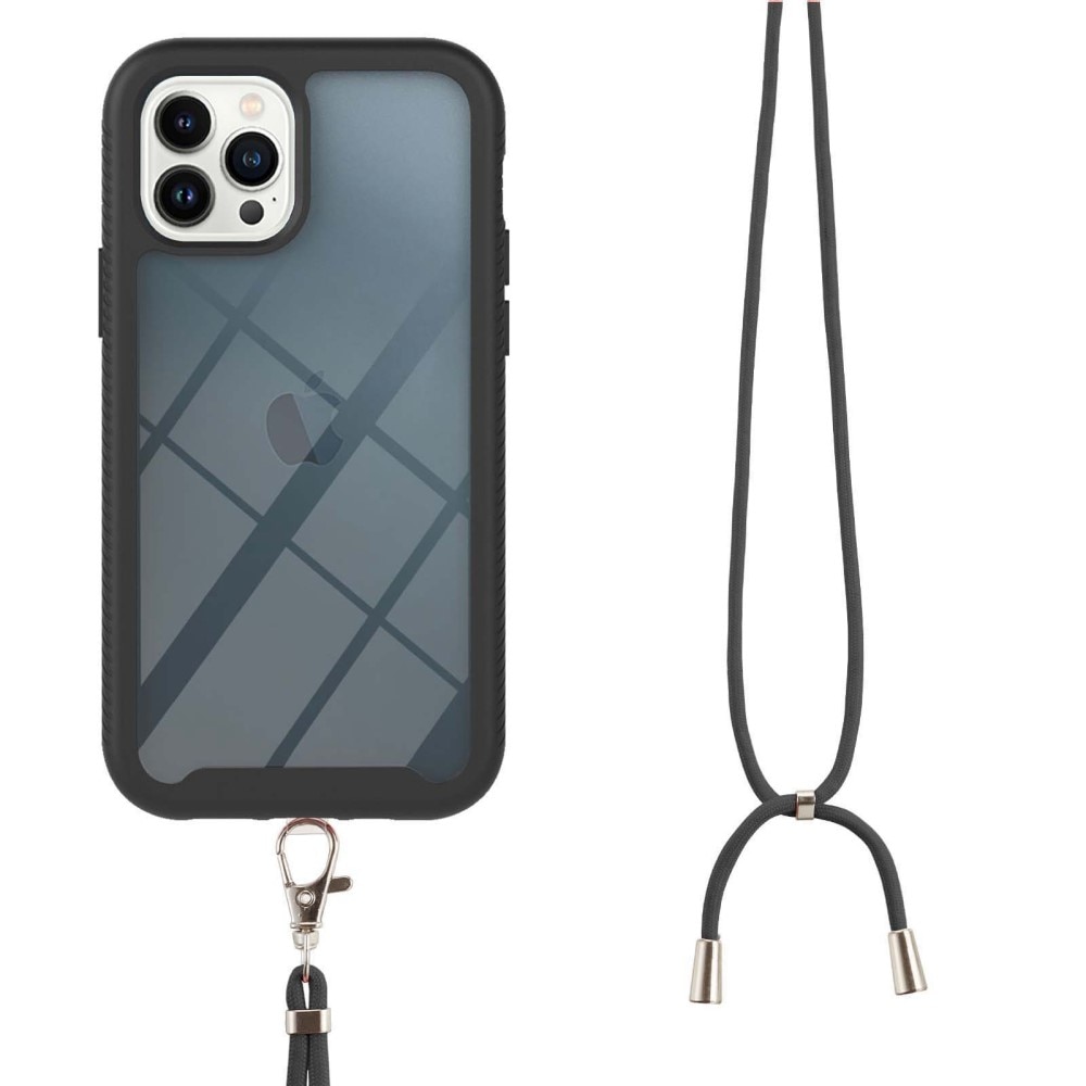 Full Cover Skal Halsband iPhone 14 Pro svart