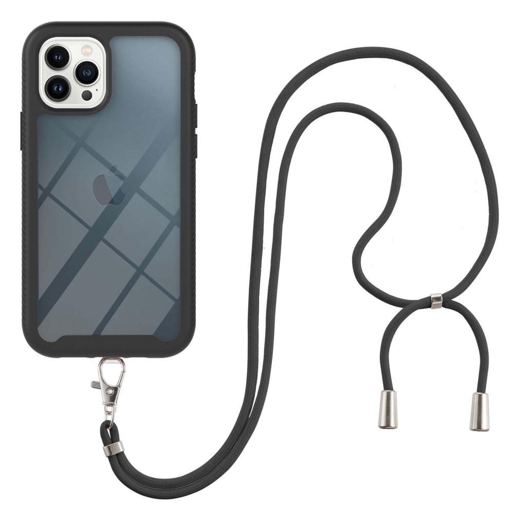 Full Cover Skal Halsband iPhone 14 Pro Max svart