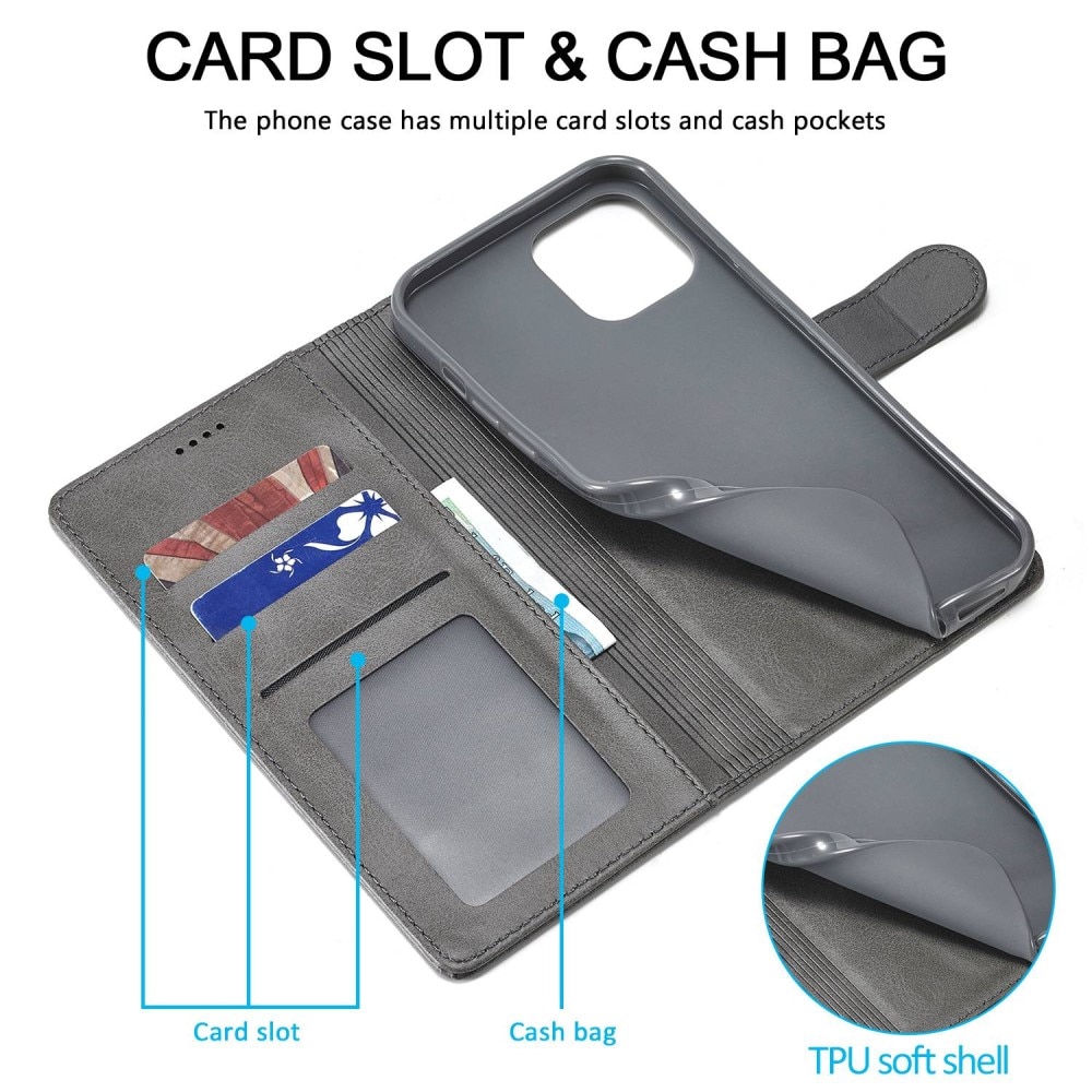 Plånboksfodral iPhone 14 grå
