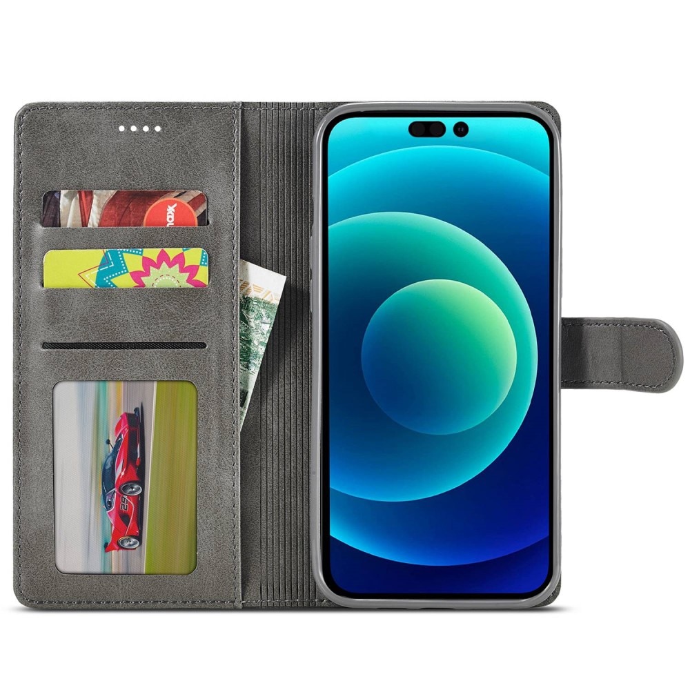 Plånboksfodral iPhone 14 Plus grå