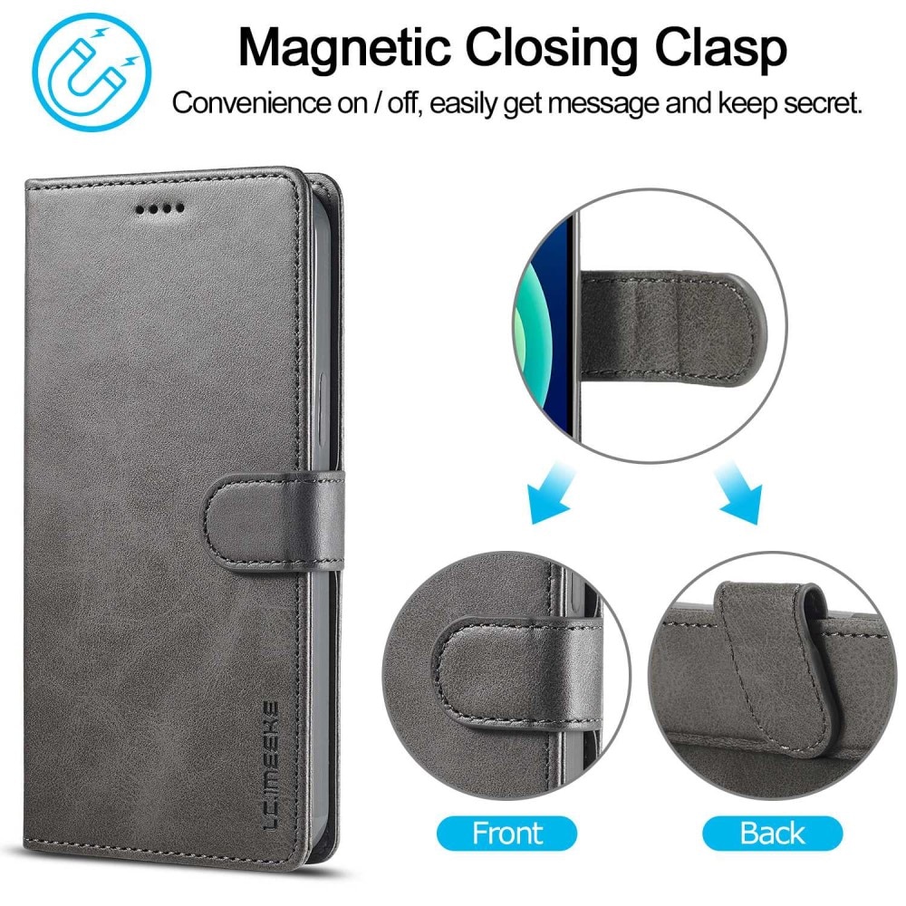 Plånboksfodral iPhone 14 Plus grå