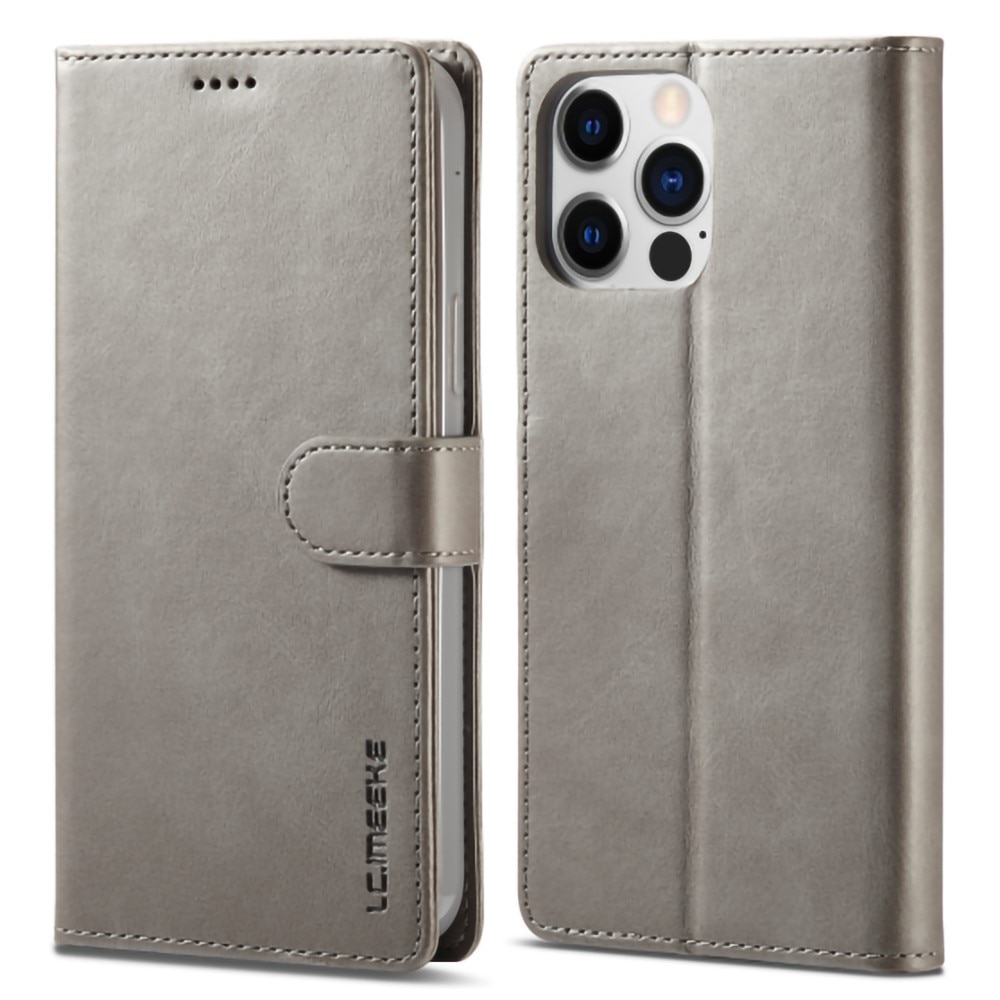 Plånboksfodral iPhone 14 Pro Max grå