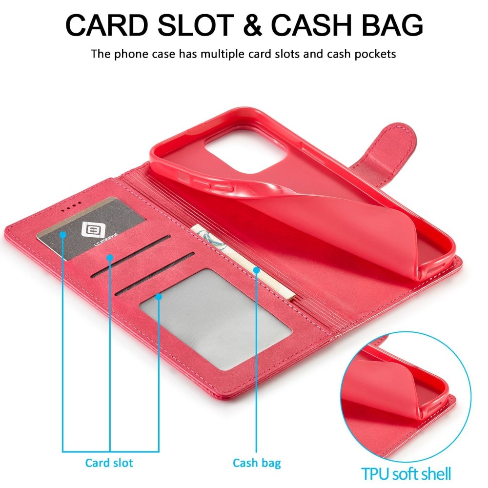 Plånboksfodral iPhone 14 Pro Max rosa