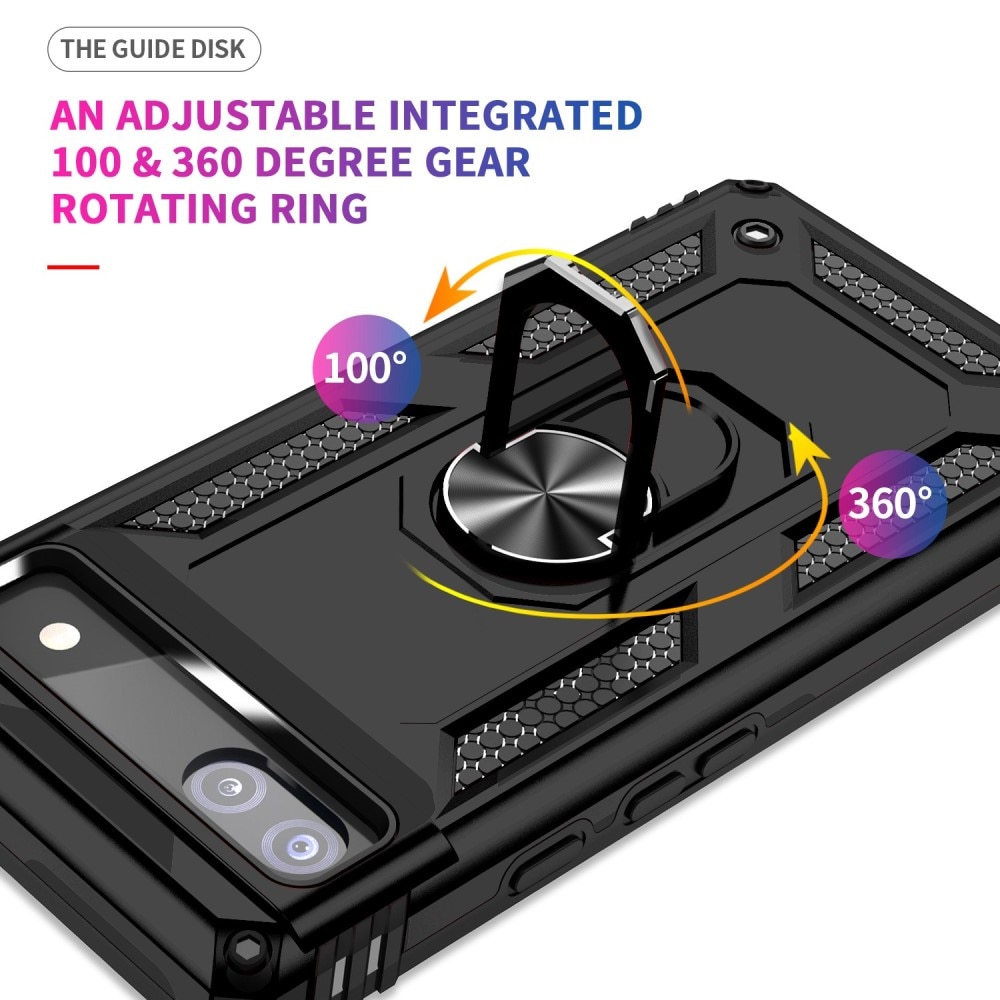 Hybridskal Tech Ring Google Pixel 6a svart