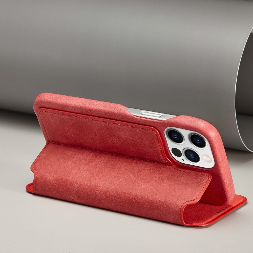 Slim Plånboksfodral iPhone 14 Pro Max röd